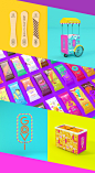 Goovi : "What’s your vibe?" For Goovi, a popsicle brand, Sweety Branding Studio
 wanted the flavors to be more than just the typical choices. Instead, 
Goovi offers vibes, and each popsicle has an illustration that represents 
all sorts of diffe