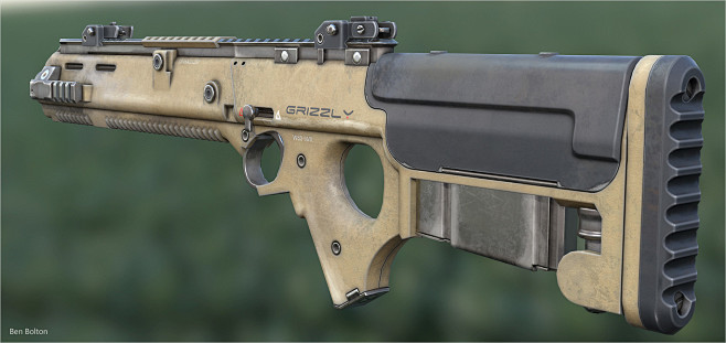 grizzlyriflebenboltonabullpuphighcaliberriflemadefromaconcepti