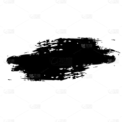 毛笔笔刷基础装饰元素-SVG10