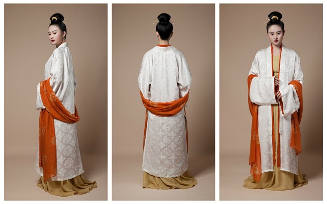 古风中国风服装参考（魏晋隋唐汉服复原装束...