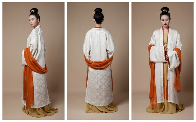 古风中国风服装参考（魏晋隋唐汉服复原装束）-花瓣网