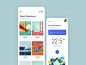 Weather_app illustraiton clean mobile profile ux ui ios card weather
