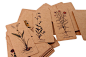 关于CONCERTINO 69张厚牛皮纸手绘植物涂鸦书签的照片
