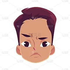 年轻人一脸不满的表情