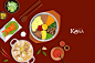 美味佳肴 餐饮美食 插画设计 美食插画设计食品插画素材下载-优图-UPPSD
