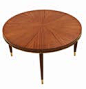 Josef De Coene Round Cocktail Table In Mahogany  Art Deco, MidCentury Modern, Modern, Traditional, Metal, Wood, Coffee  Cocktail Table by Studio Van Den Akker