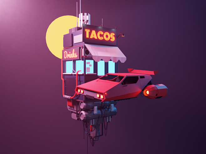 Cyberpunk Taco hover...