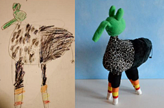 LINNNNNX采集到天马行空儿童涂鸦变身个性玩偶