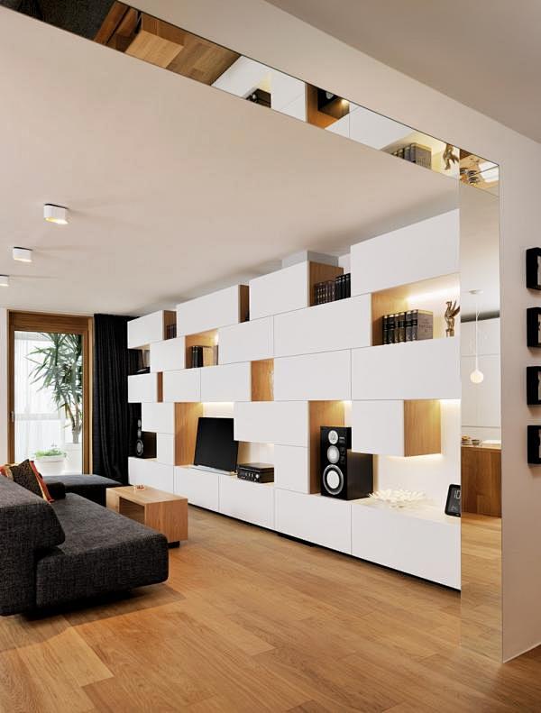 #客厅# 斯洛文尼亚极简主义公寓设计 |...