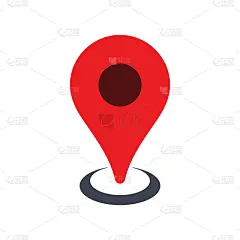 地图指针图标，GPS位置符号，地图引脚，位置地图图标