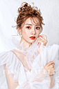 KISSU化妆培训的化妆造型作品《短发新娘造型》