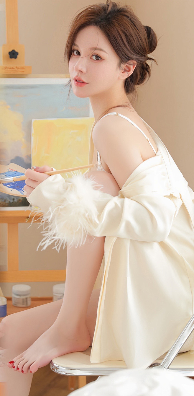 甜美画画的baby (2)