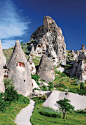 Rock houses in Cappadocia, Turkey