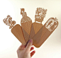 Laser cut, made out of real wood bookmarks.