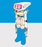CRT Head, Kejun Wang : CRT Head robot design inspired by Canti from FLCL.