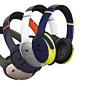 Custom QuietComfort 35 wireless headphones shown in a variety of colors.
