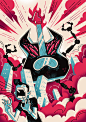 Music School : Illustrations for a music school advertising.