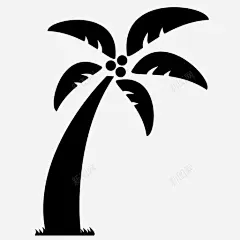 棕榈树热带岛屿图标 设计图片 免费下载 页面网页 平面电商 创意素材