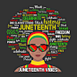 Vector juneteenth t shirt design