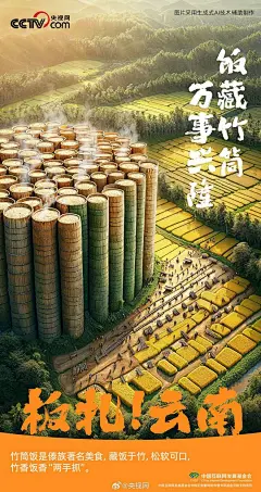 厉害，这组AI云南海报被央视点赞！|光影|古风|雅韵|ai|云南省|中国中央电视台_网易订阅