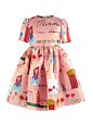 Short Sleeve Print Aline Mini Dress : Shop Short Sleeve Print Aline Mini Dress online at Jollychic,FREE SHIPPING!