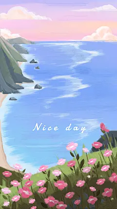 油画风唯美手机壁纸_设计页－稿定设计