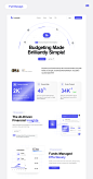 AI Financial Budget Management Tool Landing Page UI