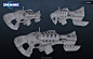 F-5 “Barrier”, Odin Fernandez Moreno : Weapon I made for Raiders of the Broken Planet 
I'm  responsible on the Highres model, Lowpoly game mesh and baking.