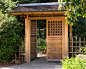 Japanese Garden Complex : This complex of traditional Japanese structures was designed and built by HIroshi Sakaguchi for a Japanese garden at a private residence in San Rafael, CA.  It includes a tea house, entrance gate,