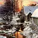 黎明或黄昏时的冬日雪景，绝了！