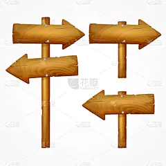 布告,矢量,绘画插图,卡通,厚木板,木制,背景分离,边框,木材,交通箭头标志