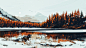 画师：Alena Aenami //
题材：雪景，河流，山川 //
风格：强烈色彩