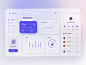 Mooney - Finance App Dashboard  minimalist trend statistic bank app web 3d purple clean gradient glass dashboard money finance