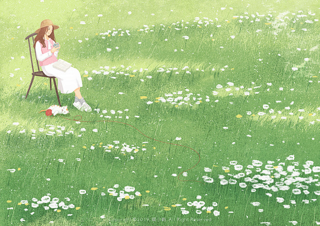 青草地 | 顾小屿 - 原创作品 - 涂...