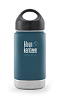 Klean Kanteen 12-Ounce Wide Insulated Stainless Steel Bottle With Loop Cap-运动户外休闲-亚马逊中国-海外购 美亚直邮