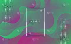 抽象现代梯度彩色几何形状波背景。用于登陆页，小册子，传单，杂志，名片，品牌，横幅，标题，书籍封面，笔