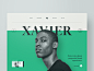 Xavier website web design webdesign typography template simple profile portfolio minimal layout clean bootstrap