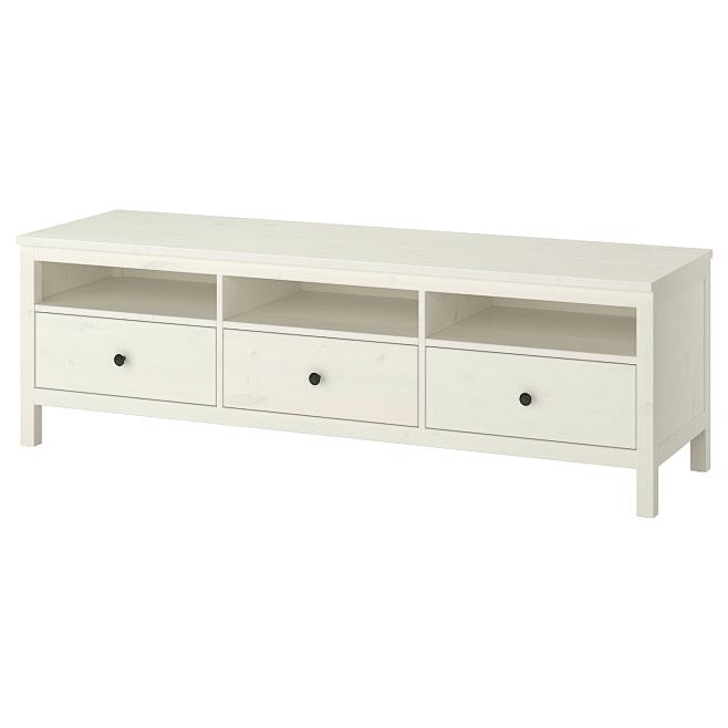 HEMNES 汉尼斯 电视柜 白色漆 -...