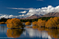 Lake Tekapo - Reflection and Fall Color (New Zealand) by Robin Black on 500px.com