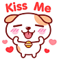 秋田君Kiss me#秋田君# #头像# #狗# #表情# #卡通# #可爱# #治愈系#