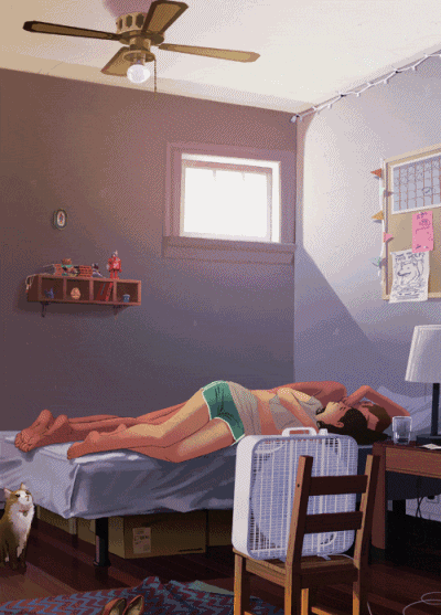 buzzfeed上力荐的gif达人rebeccamock作品果然细节生动转