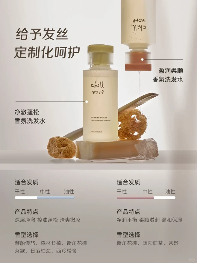 夏日洗发双重选择，让每一根发丝都呼吸自由...