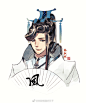 #天官赐福##花怜#女装大佬风师大大的两个形态，眼角的痣是我的性趣♂，最后送个发发表情包。天界女装团画了俩，下次再凑个地师 ​​​​