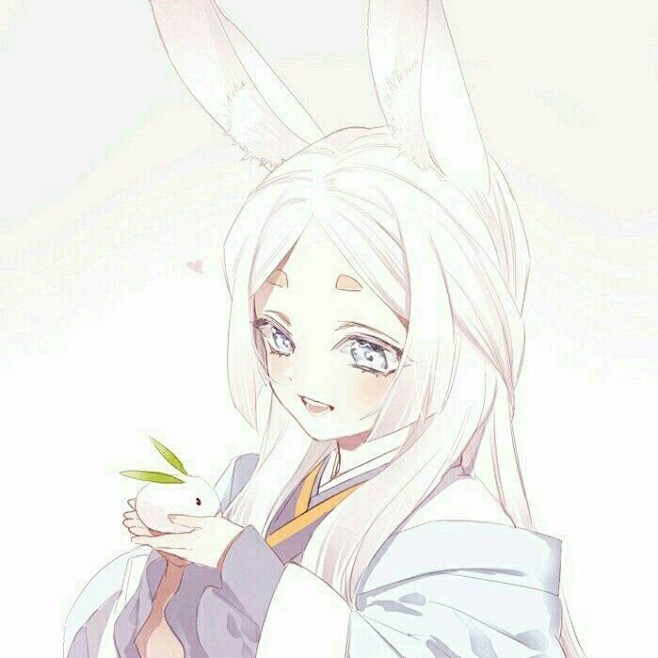 二次元动漫女生头像兔耳美少女古风