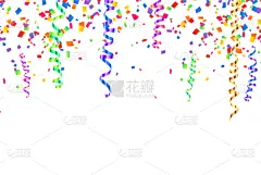 节日,五彩纸屑,多色的,蛇型湖,周年纪念,传统节日,阴影,三维图形,问候