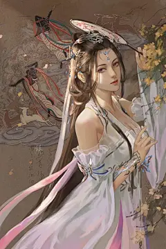 【1372】写实古风大大——银色骐骥图片作品 – 三只猫文化艺术官网