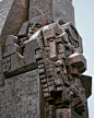 俄罗斯克麦罗沃，苏联时代的矿工纪念碑