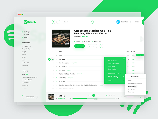 Spotify Concept, Whi...