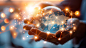 stock photograph Global business expanding horizons with international CRM development, showcasing interconnected markets, diverse teams, and innovative strategies for growth and customer relationship management., photorealistic and natural details, premi