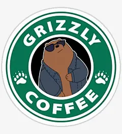 Grizzly Coffee Sticker